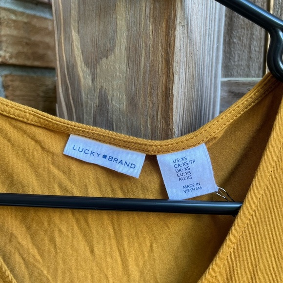 Lucky Brand Mustard Mini Dress - Picture 2 of 3